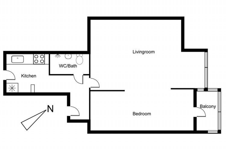 Appartement Stille Og Hyggelig Copenhague